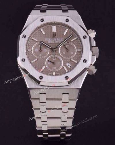 Audemars Piguet Replica Royal Oak SS Gray Chronograph Dial Watch